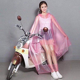 Mua Áo mưa chấm bi siêu dai Áo Mưa Chấm Bi Cánh Dơi 1 Đầu Có Kính Che Mặt