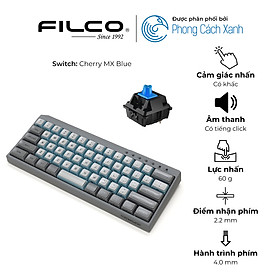 Bàn phím cơ Bluetooth Filco Minila-R Convertible - Hàng chính hãng