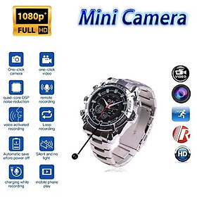 Đồng Hồ Camera Mini Micro Action Đầu Ghi Hình Không Dây Vô Hình Espion Spia Bodycam Espia Oculta Giám Sát Ngụy Trang Màu Sắc: D4 Plus Camera Đồng Hồ