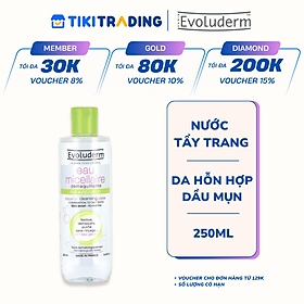 Nước tẩy trang Evoluderm Micellar Cleansing Water 250ml