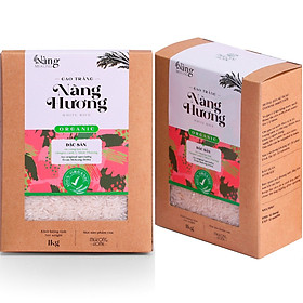 COMBO 2kg -  Gạo Hữu Cơ Trắng Nàng Hương - Nàng MEKONG - 100% Organic