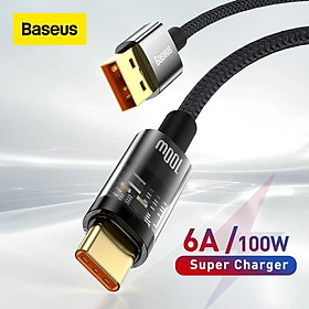 Mua Cáp sạc Baseus Explorer Series USB to Type-C 100W Tự Ngắt  truyền dữ liệu  sạc nhanh  có đèn led - hàng chính hãng
