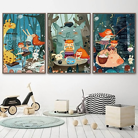 Mua Bộ 3 Tranh Canvas Hoạt Hình – TE007