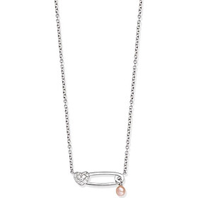 Dây cổ bạc hình trái tim PNJSilver Friendzone Breaker đính ngọc trai 14329.200