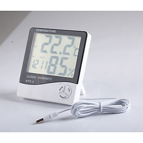 Đồng hồ đa năng đo độ ẩm, 2 cảm biến nhiệt độ HTC2