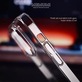 Ốp Lưng Cứng Trong Siêu Mỏng Memumi Chống Ố Vàng cho iPhone 17 Pro Max 16 Pro Max , 15 Plus ,11 , 12 ,13 ,14 - 16 Pro Max