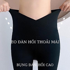 Quần Legging Cạp Cao Chéo Lót Lông Mùa Đông Nâng Ôm Mông Dấu Bụng được may bang tay Hàng Loại 1 KALAA