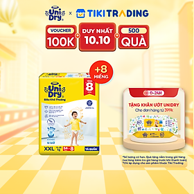 Tã quần UniDry Siêu khô thoáng gói Jumbo mới size XXL