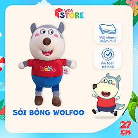 Gấu Bông Wolfoo Siêu Mềm Mịn An Toàn Cho Bé Mầm Non Chính Hãng