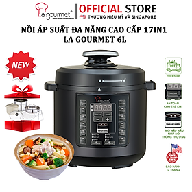 Mua  Hàng chính hãng  Nồi áp suất đa năng La gourmet 11 chức năng trong 1 lòng nồi chống dính Ceramic - 418074