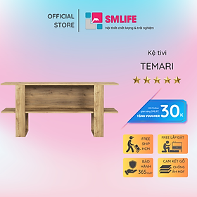 Kệ TV gỗ phòng ngủ dạng thấp SMLIFE Temari