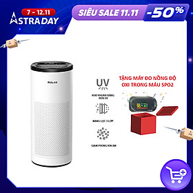 Mua Máy lọc không khí RULAX diệt khuẩn UV  màng lọc Hepa  màn hình cảm biến thông minh - Hàng chính hãng