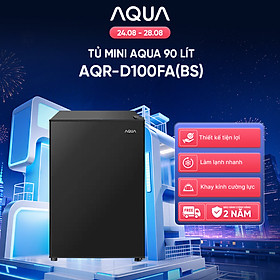 [DAILY] Tủ lạnh Aqua 90 lít AQR-D100FA(BS) - Freeship toàn quốc - Hàng chính hãng