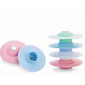 Mua Bịt Nắp Cống Ngăn Chặn Khử Mùi Hôi Nhà Vệ Sinh Nắp đậy Lọc Rác Bồn Rửa Chén Bát Silicon ( Màu Ngẫu Nhiên )