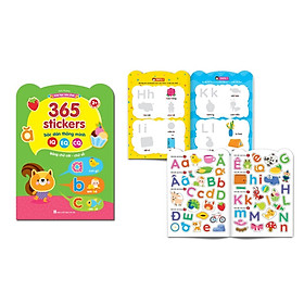 Sách - 365 Sticker Bóc Dán Thông Minh Giúp Bé Phát Triển IQ, EQ, CQ