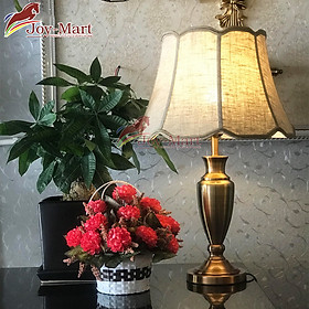 Đèn bàn phòng ngủ - đèn ngủ để bàn đèn bàn trang trí mạ đồng cao cấp MB5786