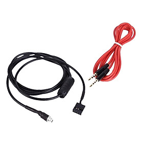 AUX Input Mode Cable 3.5mm Female Dash Mountable Socket for BMW E46 98-06 Audio Cable for Phone MP3 Player
