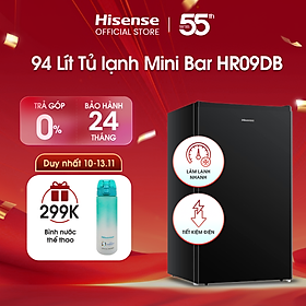 Mua Tủ lạnh Mini Bar Hisense 94 Lít HR09DB làm lạnh nhanh  tiết kiệm điện  bảo hành 24 tháng - HÀNG CHÍNH HÃNG