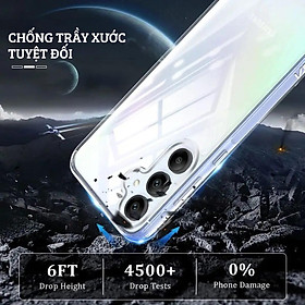Ốp lưng dẻo silicon trong suốt mỏng 0.6mm cho Samsung A37 , A57 , A17 , A07 , A56 , A26 , A16 A36 A06 A55 A35 A25 A15 A05 A05s hiệu ultra Thin - Hàng nhập khẩu