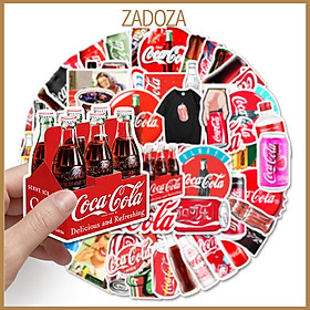 Sticker đồ uống soda coca dán laptop , điện thoại hình dán trang trí
