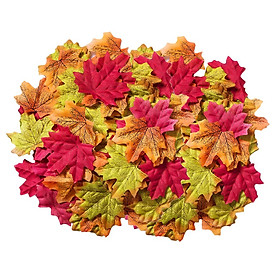 400pcs Artificial Maple Leaves Autumn Fall