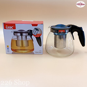 Mua Bình Lọc Trà Thủy Tinh Chịu Nhiệt 100 Độ Lilac - Có Lõi Lọc Inox 304 Dày Dặn - Có 4 Size : 700ml 900ml 1250ml 1500ml