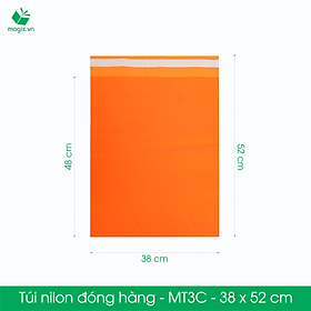 MT3C - 38x52 cm - Túi nilon TIẾT KIỆM gói hàng - 500 túi niêm phong đóng hàng