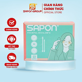 Tăm Bông Trang Điểm SAPON Thân Giấy – 200 Que/Hộp (TB03-112), Đầu Nhọn – Đầu Tròn, Không Rụng Sợi, Thấm Hút Tốt