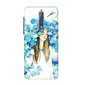 Ốp Lưng Dành Cho Điện Thoại Nokia 8 - Cô Gái Lá Xanh