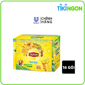 Hộp 16 Gói Trà Hòa Tan Lipton Ice Tea Chanh Mật Ong 14g/gói