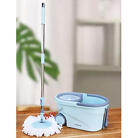 Mua Bộ cây lau nhà Sweepy by LocknLock ETM971   2 bông lau  xoay 360 - Hàng chính hãng