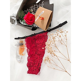 Artemis red - Set lót ren áo bra không gọng mút mỏng