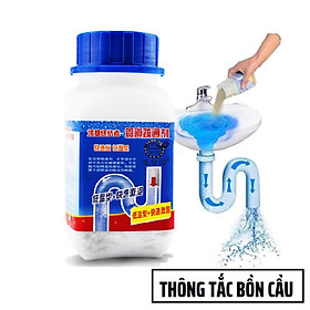 Mua  HCM  Bột Thông Tắc Cống Bồn Cầu Bồn Vệ Sinh Rửa Mặt Cực Mạnh Loại Lớn 260gram ZA02 - Egreen Dùng 1 Lần