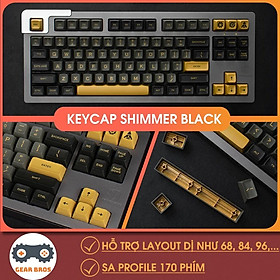 Mua Keycap Cho Bàn Phím Cơ Aifei Black Shimmer SA Profile ABS 170 Phím | Gearbros