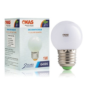 Mua Bóng đèn LED tròn (trái chanh) trang trí đơn sắc  đa sắc G45 OKAS