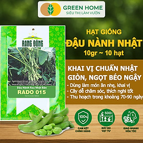 Mua Hạt Giống Đậu Nành Rau Nhật Bản Greenhome  Gói 10GR~10 hạt  Dễ Trồng Quanh Năm  Nảy Mầm Cao T36