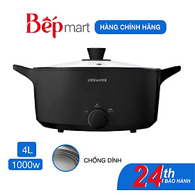 Mua Nồi lẩu điện đa năng LocknLock EJP546BLK   dung tích 4L   chống dính - Hàng chính hãng