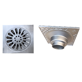 Mua Phễu thoát sàn cao cấp đúc 15x15cm Ø90 GL SUS304  chống hôi  bền đẹp