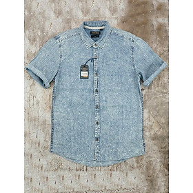 Áo Sơ Mi Nam Tay Ngắn Antony Morato Washed Denim Shirt - Size S-M
