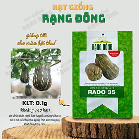Hạt giống Bí Đỏ Hạt Đậu Lai F1 Rado 35 (1g~8-10 hạt) - Bí Đỏ Hồ Lô thịt nhiều, trồng quanh năm - Hạt giống Rạng Đông