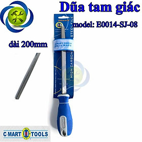 Mua Dũa tam giác 200mm C-Mart E0014-SJ-08 cán nhựa xanh