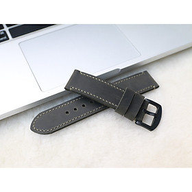 Mua Dây Da Đồng Hồ Da Bò Sáp Vintage Handmade  Dây đeo bằng da cổ điển chốt thông minh thay thế dành cho SmartWatch  Lựa chọn màu sắc và chiều rộng 18mm/ 20mm / 22mm