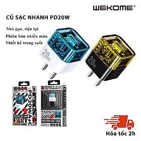 Mua Củ sạc trong suốt Wekome WP-U149 sạc nhanh 20w HÀNG CHÍNH HÃNG