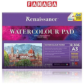 Tập Vẽ Màu Nước A3 - Renaissance R-306 (15 Tờ)