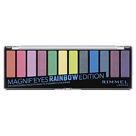 Rimmel Magnifeyes Eyeshadow 12 Pan Palette Rainbow