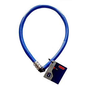 Mua Khóa dây cao cấp khóa xe đạp xe máy  khóa cửa cổng nhà (Mật mã 3 số  55cm  thép không gỉ  Mầu xanh)
