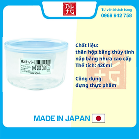 Mua Hộp Thủy Tinh Kim Cương Có Nắp Đậy Màu Xanh 420Ml