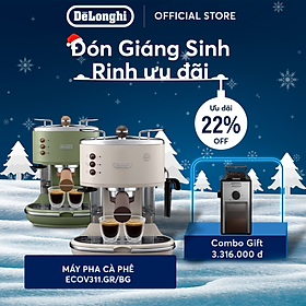 Mua  Hàng chính hãng  Máy pha cà phê espresso DeLonghi Icona Vintage ECOV311 (BG/GR)