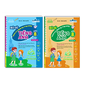 Hình ảnh Sách - Combo GLOBAL SUCCESS - Bộ đề kiểm tra định kỳ 4 kỹ năng tiếng anh lớp 8 tập 1+2 (có đáp án)