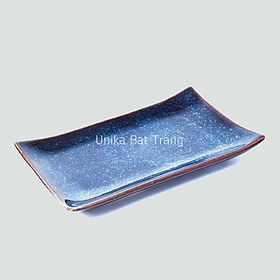 Mua Đĩa Chữ Nhật Men Xanh Hoả Biến (4 size) - Đĩa Chữ Nhật Men Xanh Hoả Biến - Gốm Sứ Cao Cấp Bát Tràng
